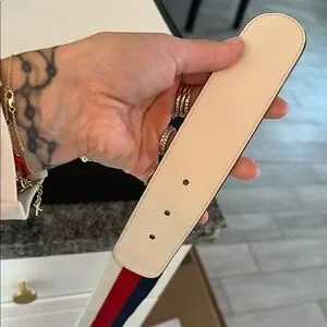 Gucci belt with fabric red white and blue authentic Gucci | Accessories | Gucci Belt With Fabric Red White And  main image 4
